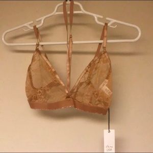 Laura’s Boutique Lace Bra Size L in Gold